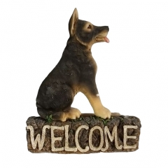 German Shepherd Welcome Sign